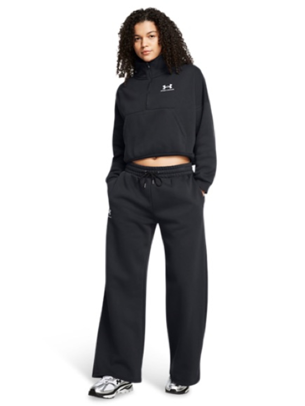 Under Armour Black Women's Half-Zip Pullover Sweatshirt NWT size S